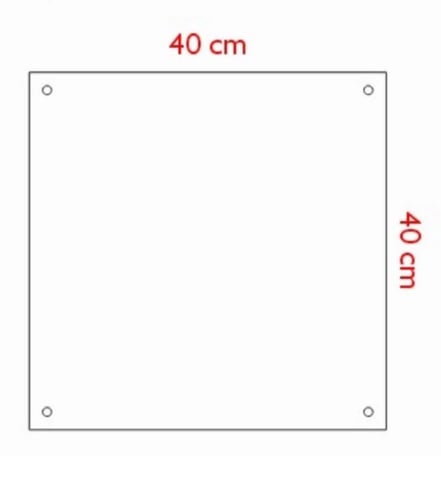 لوحة رقم المنزل أكريليك تصميم رقم 5 – مقاس 40×40 س...