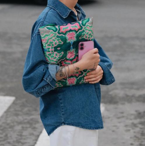 Pink & Green - Notebook/Laptop Bag