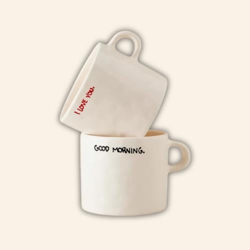 Lovers' Mug Set - طقم من قطعتين