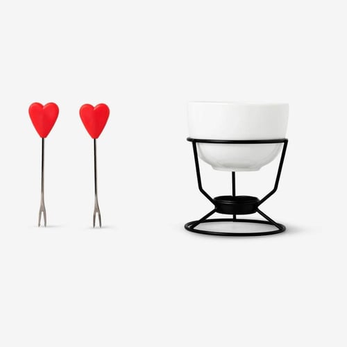 طقم شوكولاتة فندو - مع شوكتين