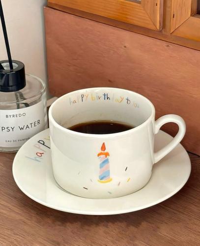 Happy Birthday - Cup & Saucer