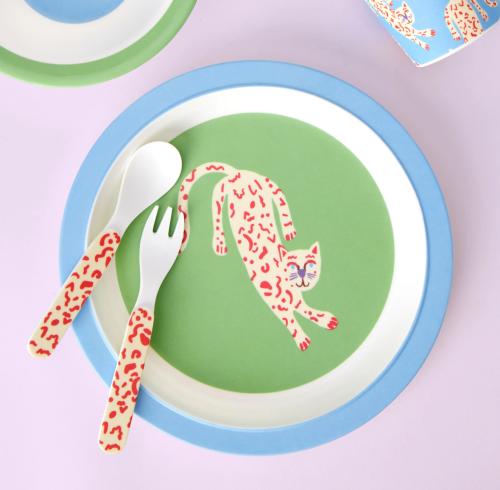 Cheetah - طقم أكل للأطفال