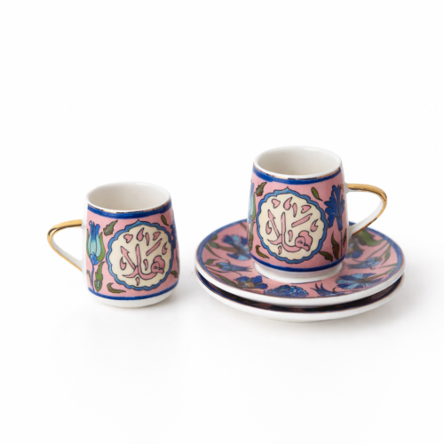 هلا - طقمين اكواب قهوة (٤ قطع)