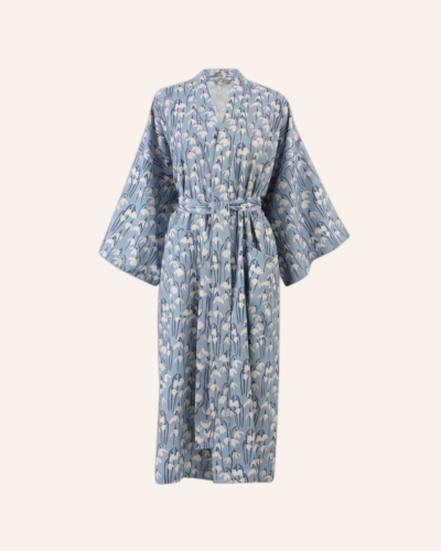 Blue Flora - كيمونو