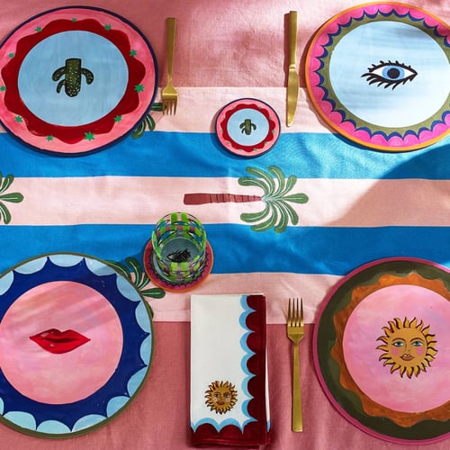 إلكتريك كوست - طقم مفرش طاولة (٤ قطع)