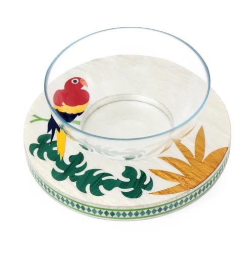 Tropical Macaw - صحن تقديم متعدد الاستخدام