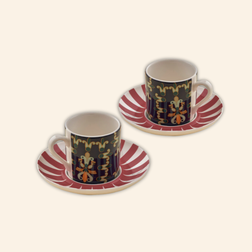 لوتس كحلي - طقمين كوب اسبريسو (٤ قطع)