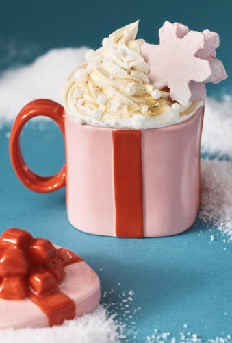 Gift Box (Pink/Red) - كوب بغطاء