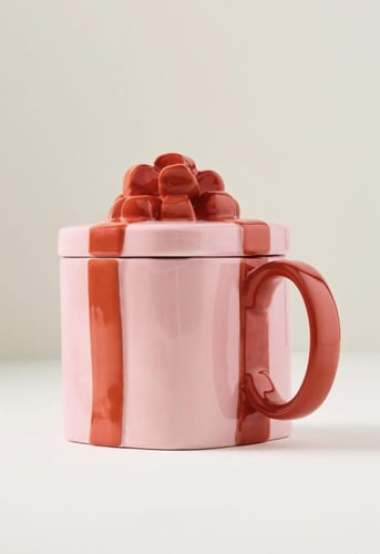 Gift Box (Pink/Red) - كوب بغطاء