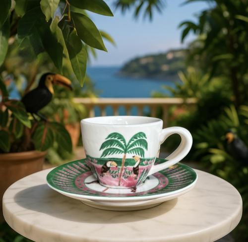 Tropical Rio - طقم كوب و صحن