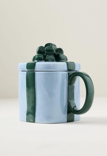 Gift Box (Blue/Green) - كوب بغطاء