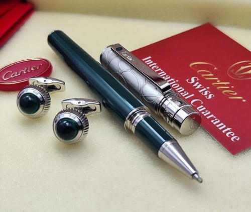 طقم قلم وكبك كارتير