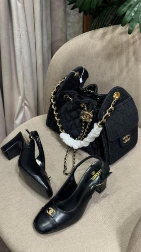 طقم شانيل ماستر اسود جينز