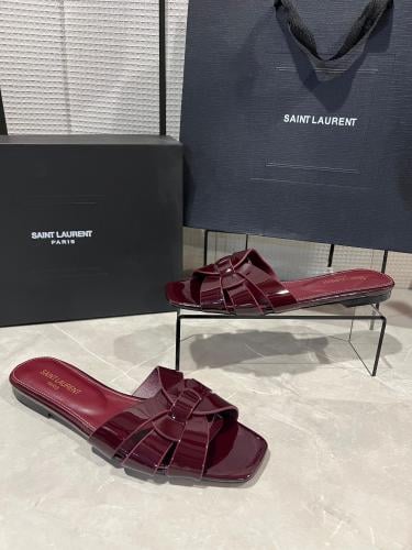 سليبر سان لوران عنابي هاي كوالتي