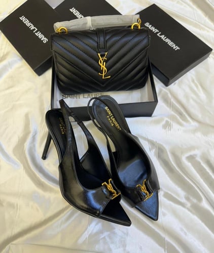 طقم سان لوران اسود