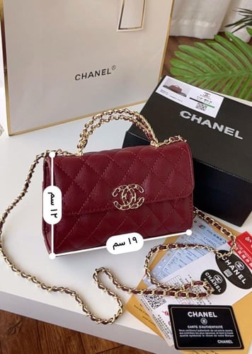 شنطه شانيل عنابي