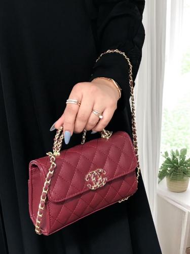 شنطه شانيل عنابي