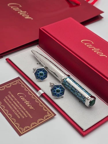 طقم قلم وكبك كارتير