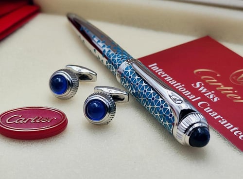 طقم قلم وكبك كارتير