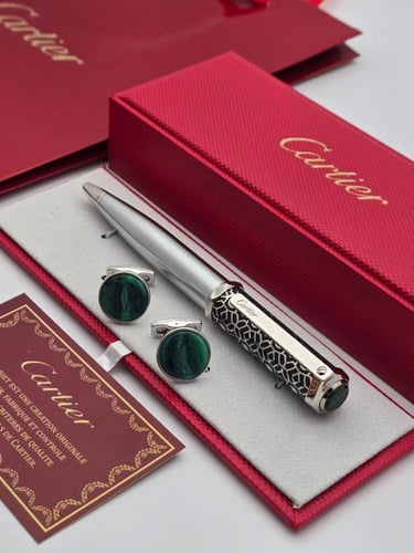 طقم قلم وكبك كارتير