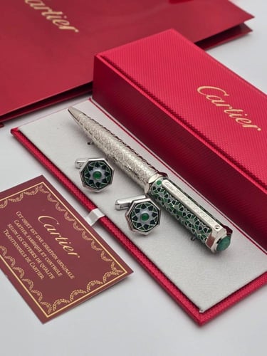 طقم قلم وكبك كارتير