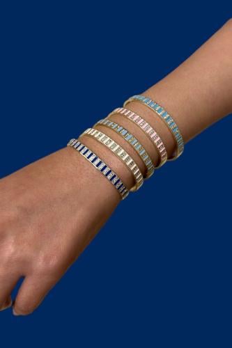 A striped bracelet