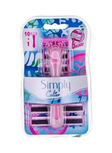 علبة امواس 6شفرات قابلة للتبديل 7ق قطع مع مقبض