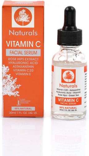 سيروم فيتامين C طبيعي مرطب للوجه بسعة 30 مل