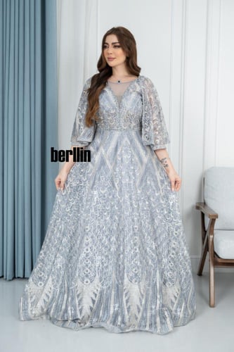 فستان سهرة نمط مرميد مميز بكم اوف شولدر فخم وبقصة...