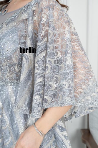 فستان سهرة نمط مرميد مميز بكم اوف شولدر فخم وبقصة...