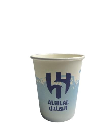 كوب ورق بشعار نادي الهلال