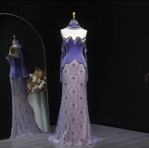 فستان سهرة شك مع كورسيه