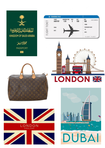 ستيكرات شنطة السفر