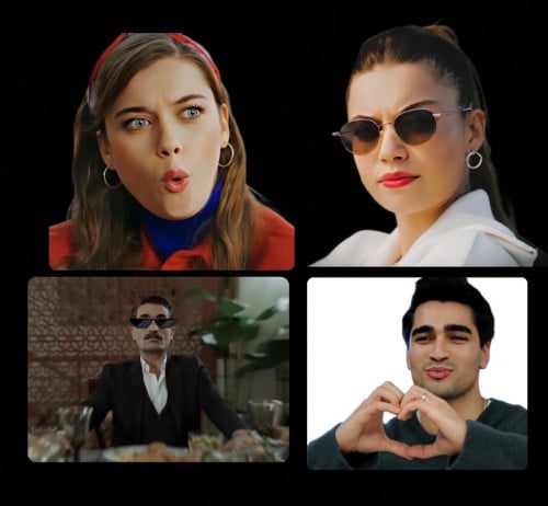 ستيكر مسلسل الطائر الرفراف4قطع