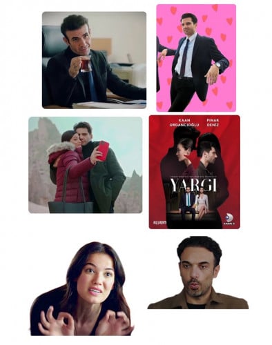 2-ستيكر مسلسل القضاء 6 قطع