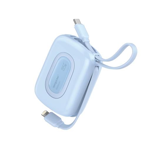 شاحن متنقل صغير ..كيبله منه وفيه و بسعة 10,000mAh...