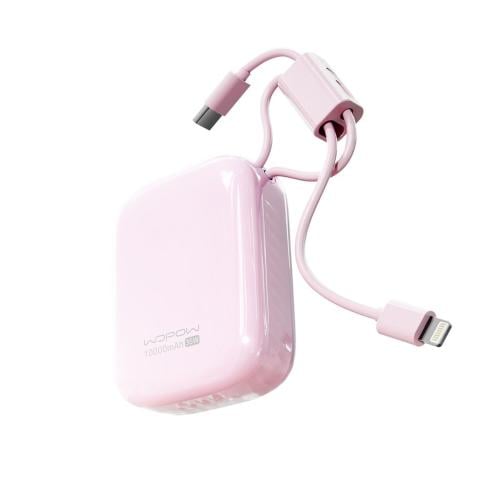 شاحن متنقل صغير بقوة 35W و سعة 10,000mAh - وردي SQ...