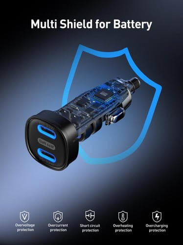 شاحن سيارة 66W Active AC-66