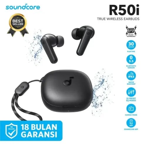 Anker Soundcore R50i Wireless Earphones - Black