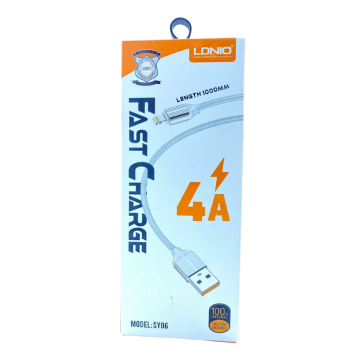 كيبل ايفون قماشي قماشي يدعم الشحن السريع