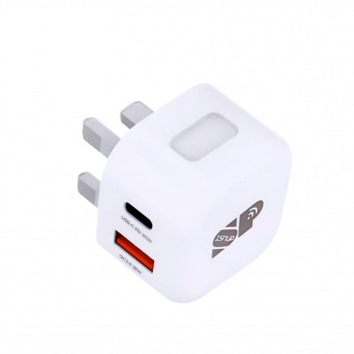 شاحن جداري بمنفذين PD - USB قوة 38W