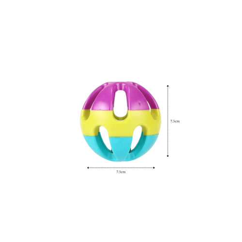 لعبة الكرة الملونة مع جرس للقطط