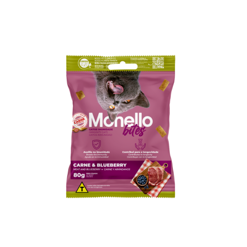 مونيلو | بايتس، مكافآت للقطط لتحسين المناعة باللحم