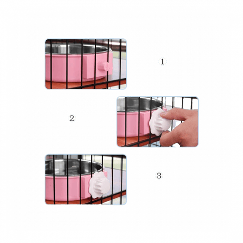 وعاء من الفولاذ المقاوم للصدأ للحيوانات الأليفة 2...