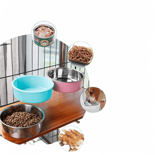 وعاء من الفولاذ المقاوم للصدأ للحيوانات الأليفة 2...