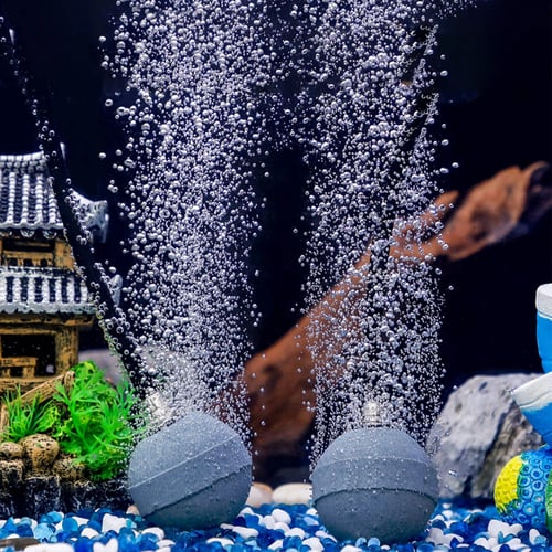 حجر هوائي شكل الكرة لحوض السمك