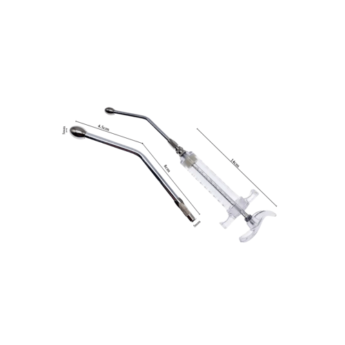 مجموعة ابرة التغذية للطيور برأس منحني