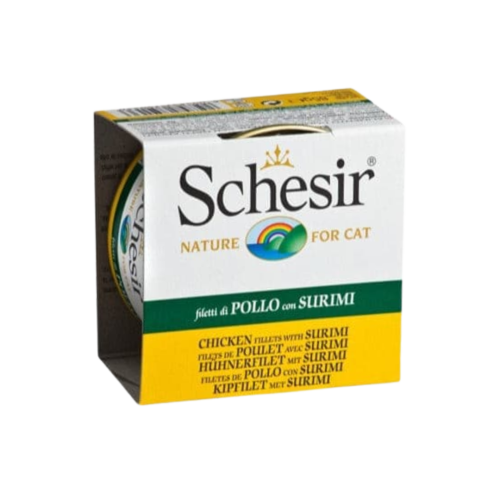 شيزر | فيلية الدجاج مع السوريمي طعام رطب للقطط 85...