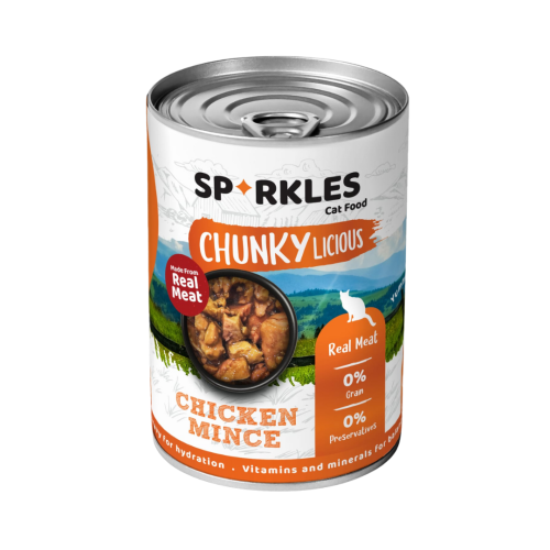 سباركليز | طعام رطب للقطط قطع لحم حقيقية من الدجاج...