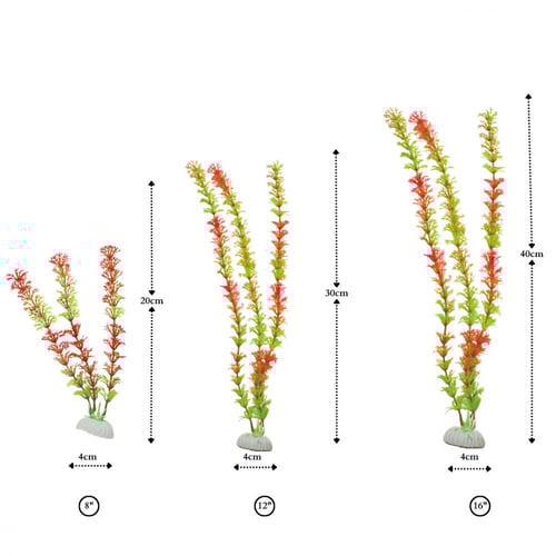 نبتة بلاستيكية لزينة أحواض السمك